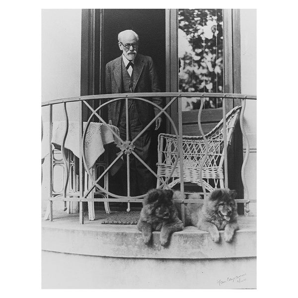Freud with chows Fo and Tattoun (print)