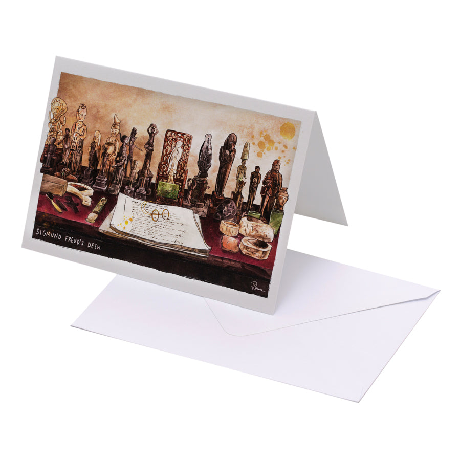 Sigmund Freud’s Desk Greeting Card