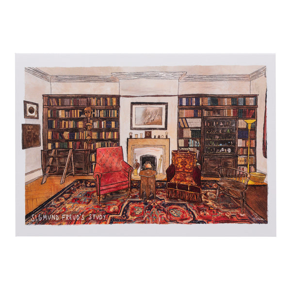 Sigmund Freud’s Study (greeting card)