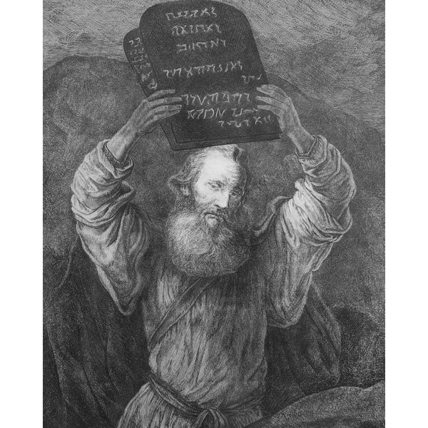 Moses with the Tablets (print)