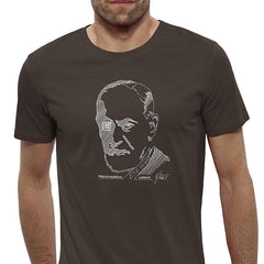 Loose t-shirt designed exclusively for the Freud Museum, with illustration of Sigmund Freud by his artist great-ganddaughter, Jane McAdam-Freud.