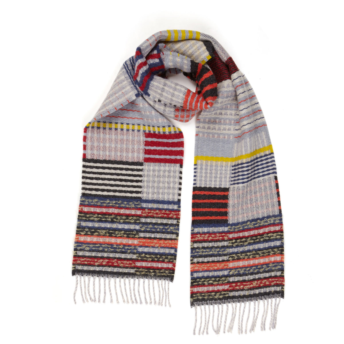Bauhaus Patchwork Lambswool Scarf