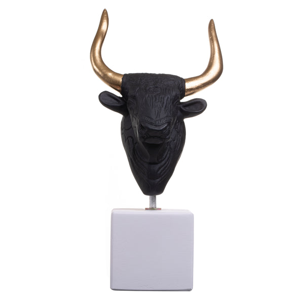 Taurus Head Ceramic Figurine