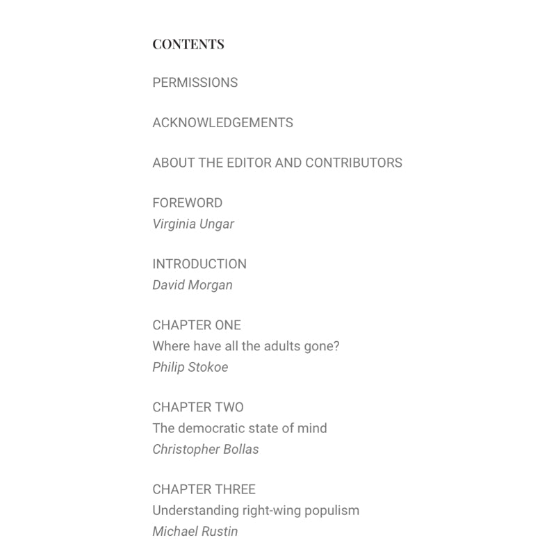 The Unconscious in Social and Political Life - edited by David Morgan