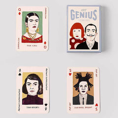 Art Genius Playing Cards with Frida Kahlo, Joan Mitchell, Michel Basquiat, Salvador Dalí and Yayoi Kasuma