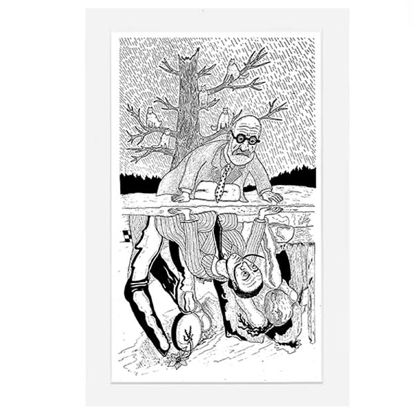 Freud/Dalí - Print by Nathan D'Arcy 