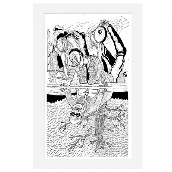Freud/Dalí - Print by Nathan D'Arcy 