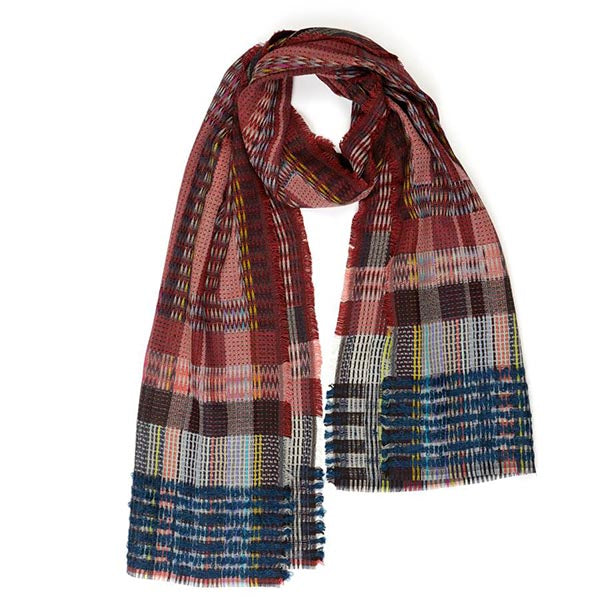 Wallace and Sewell Festival Red Wool Wrap