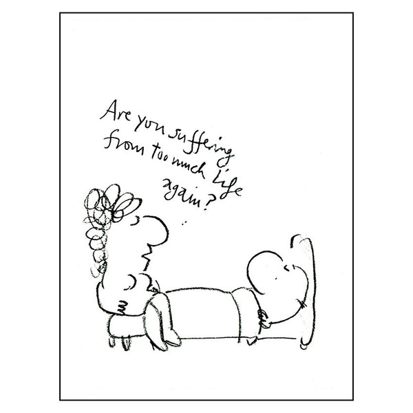Too Much Life - Mel Calman (postcard)