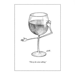 Wine Talking - New Yorker greeting card